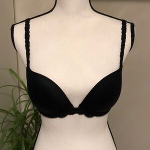 VS PINK Black Lace Bra (multi-way)